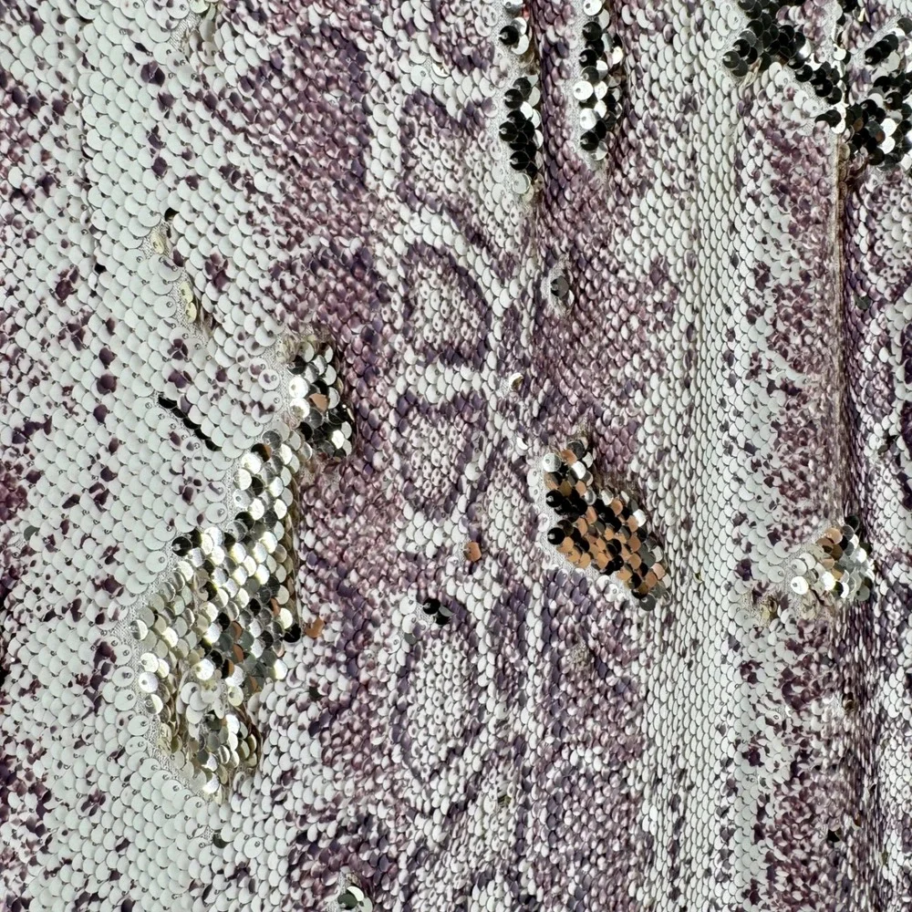 Dress The Population Violet Midi Dress Women Large Gold Multi Python Sequin Lace